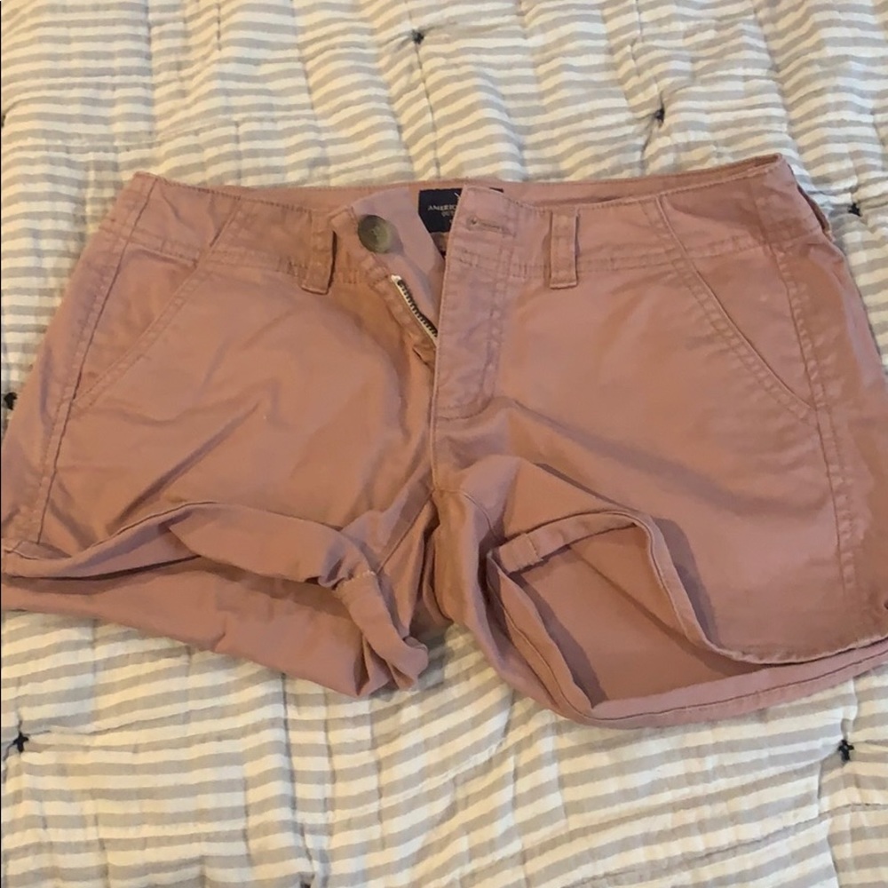 American eagle blush shortie shorts